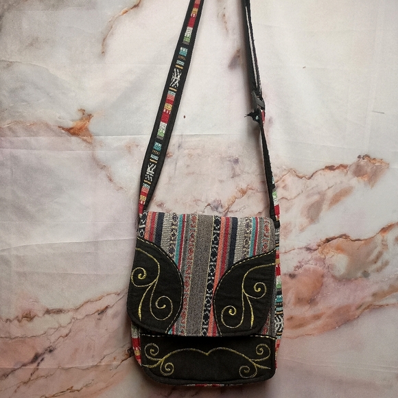 Rising International Handbags - Rising International Boho Hippie Crossbody Bag